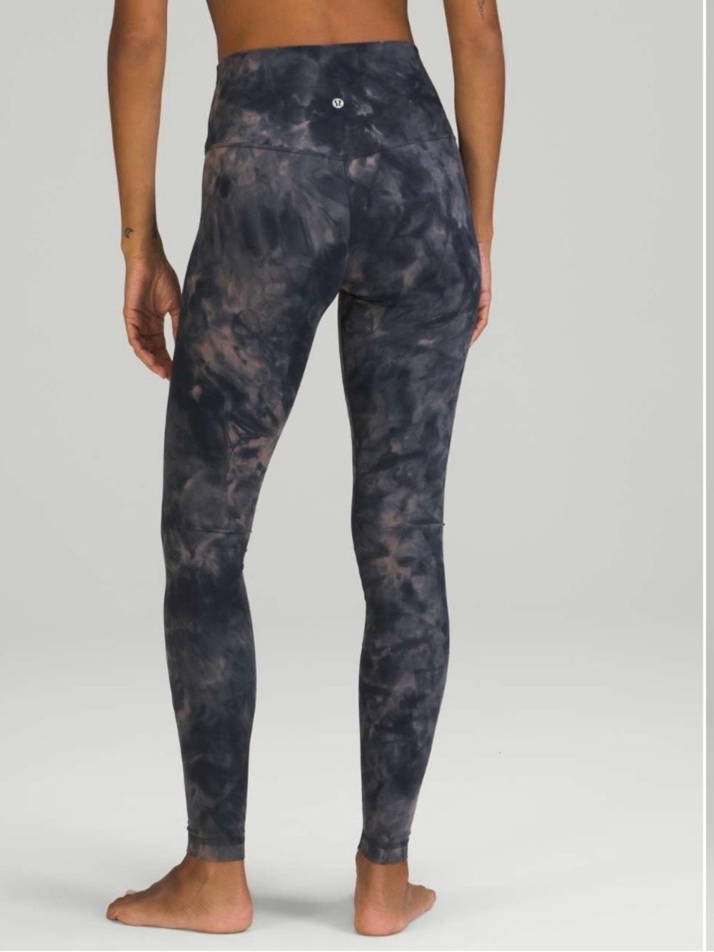 lululemon athletica Black Tie-Dye High-Rise Leggings